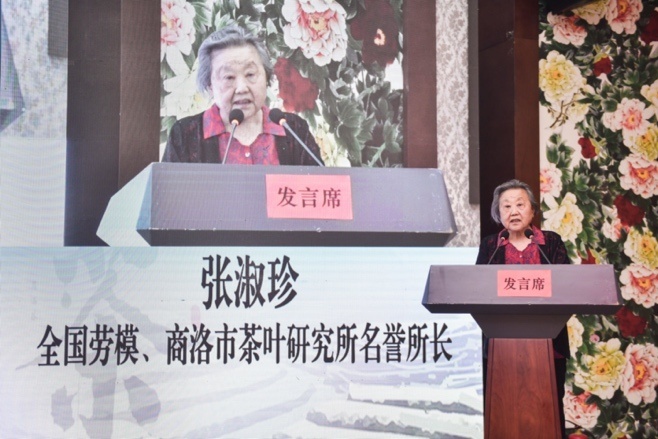 商南县委副书记刘华致词商洛市委农办副主任,市农业农村局副局长叶赟